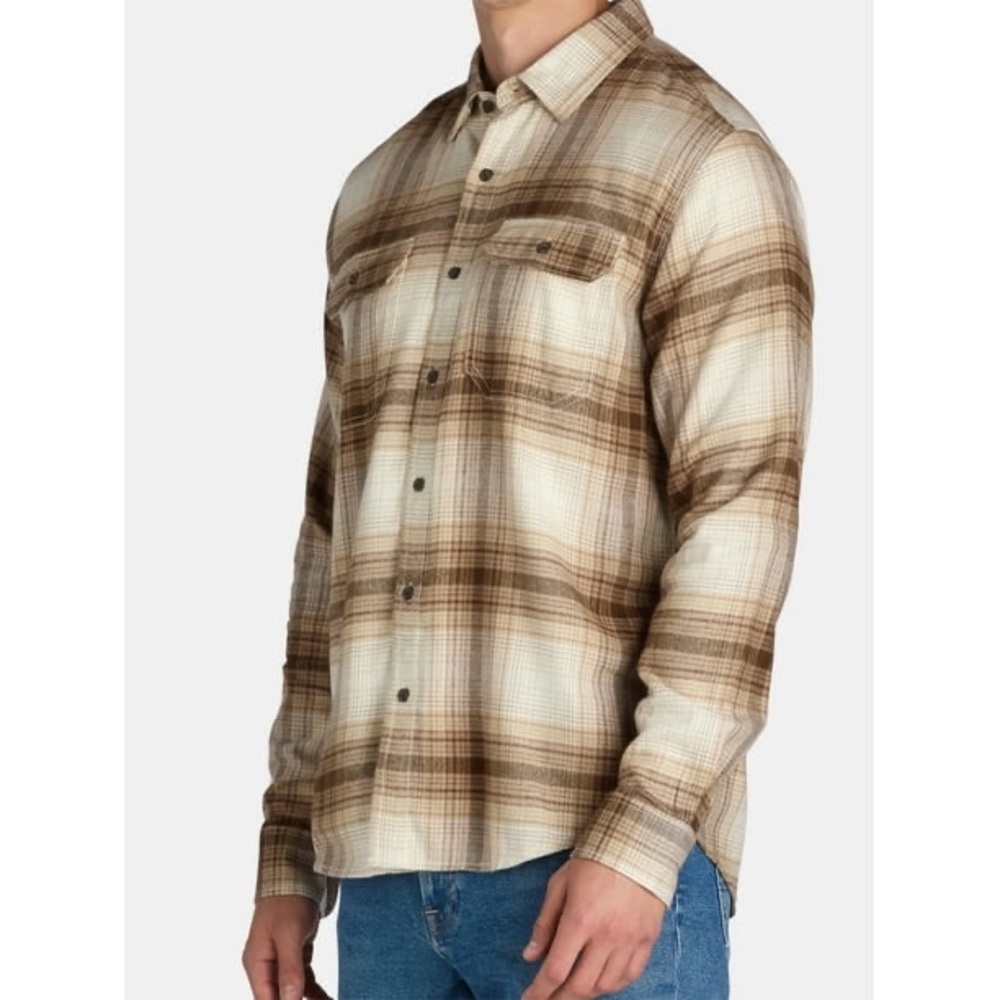 George | Brown Plaid Cotton Blend Button Up Flannel Shirt | Sz 2XLT